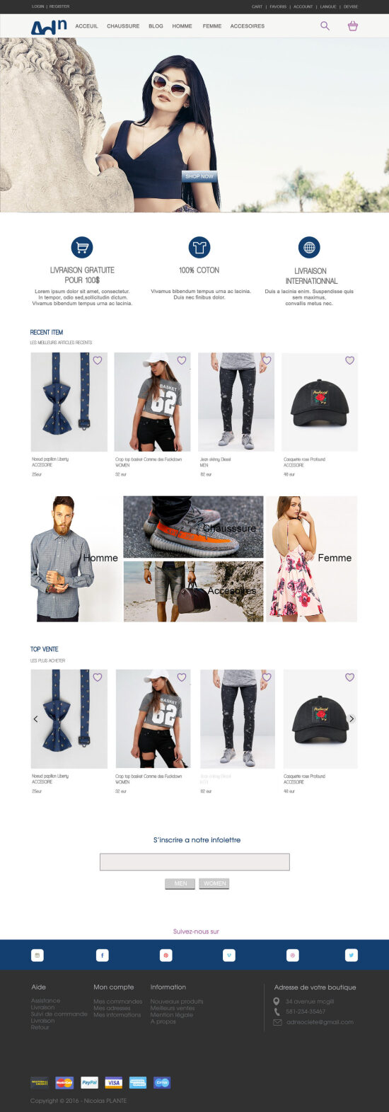 site e-commerce adn